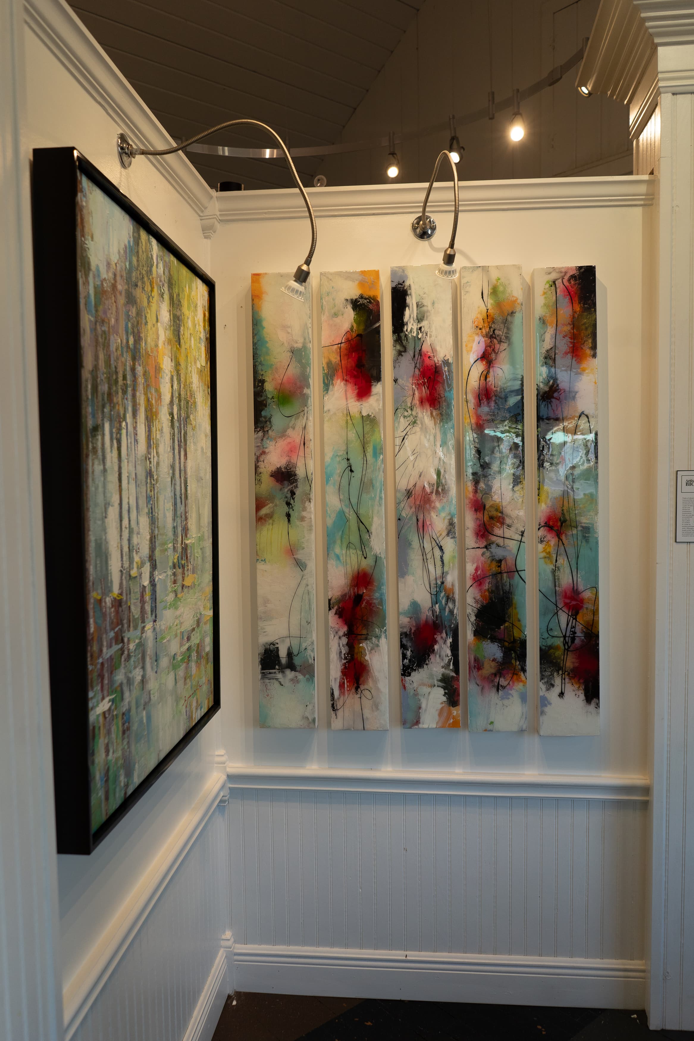 Gallery interior set for a private event